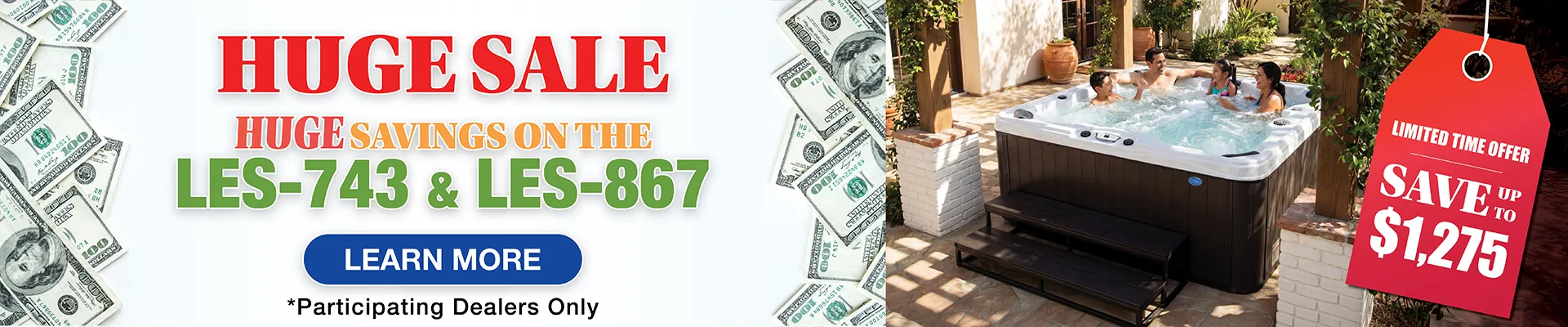 Calspas hot tub being used in a family setting - Shreveport